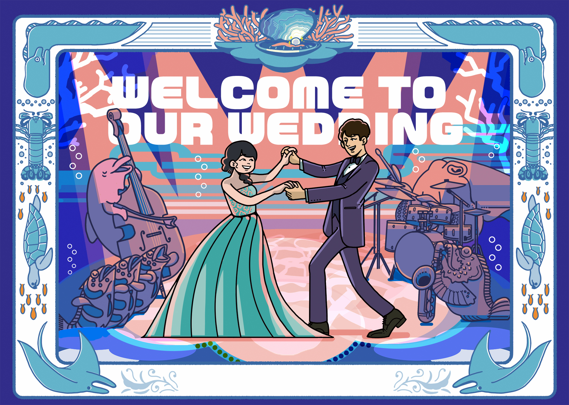 ウェルカムボード（海の生きもの）
