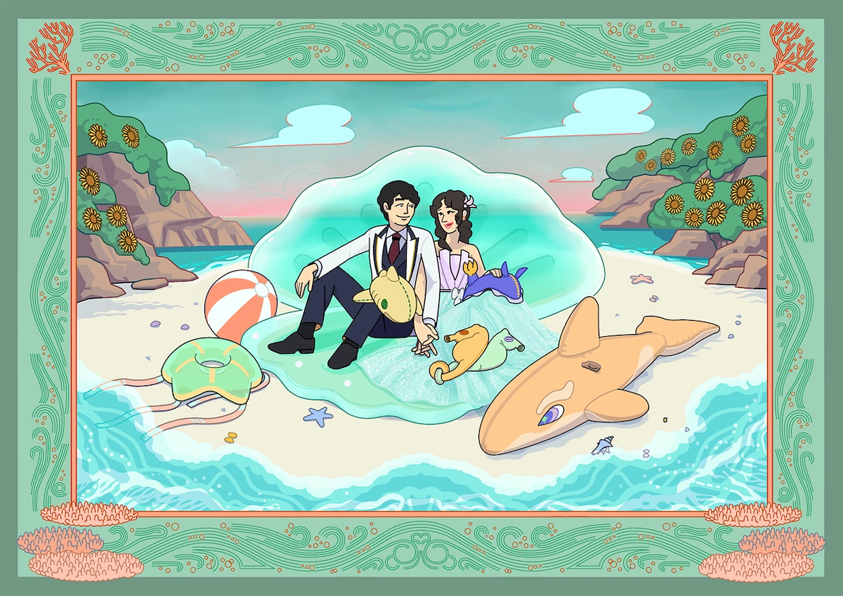 ウェルカムボード（海辺）